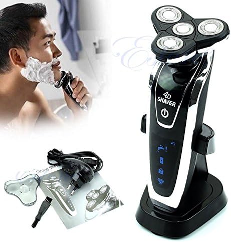Rotary 4D Rechargeable Washable Men's Cordless Electric Shaver Razor Deluxe New