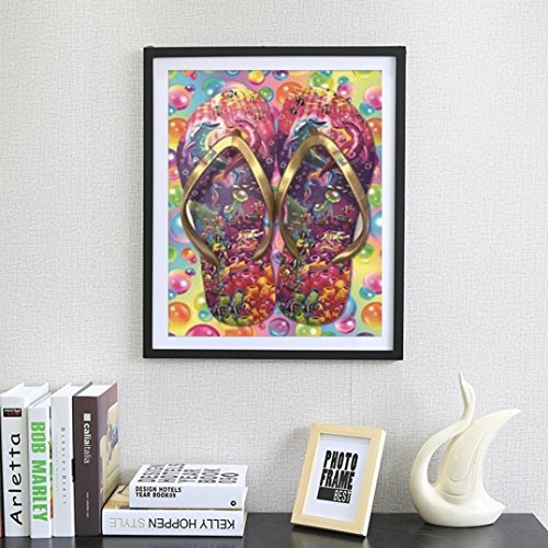 Yeefant Color Slippers Embroidery Paintings No Fading 5D Canvas Rhinestone Pasted DIY Diamond Cross Stitch Home Wall Decor for Bedroom Living Room,12x16 Inch
