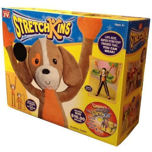 Stretchkins Dog Lifesize Plush Toy That You Can Play, Dance, Exercise