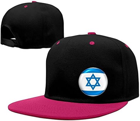 Xiha01ksi Unisex Flag Of Israel Hip Hop Caps Pink