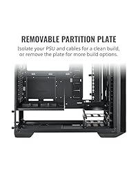 MasterCase MC500 - Estuche para ordenador de media potencia con sistema modular de forma libre, diseño de doble mango y panel lateral de cristal templado (MCM-M500-KG5N-S00)