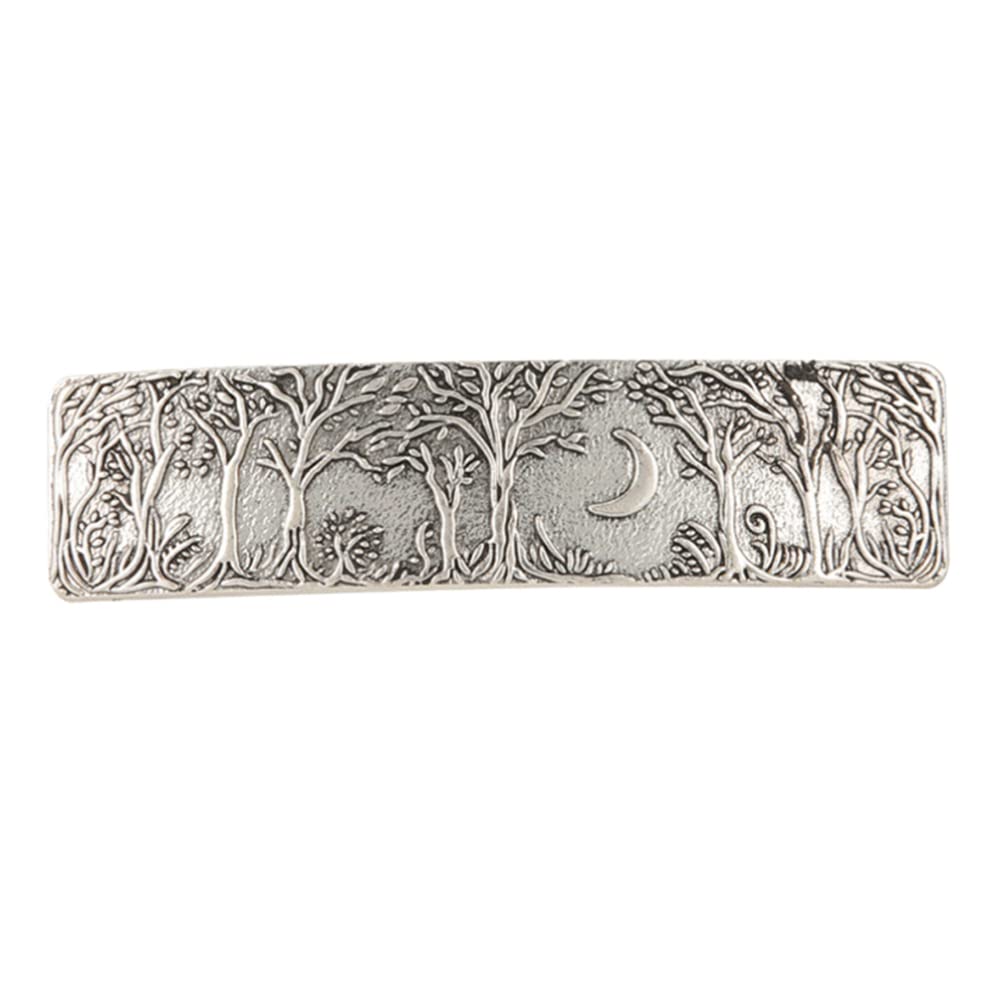 Metal Hair Clips Vintage Metal Hair Clips Hairpin: Large Retro French Barrettes Hand Crafted Head Wear Viking Knot Accessory for Women Girls Silver Vintage Barrette