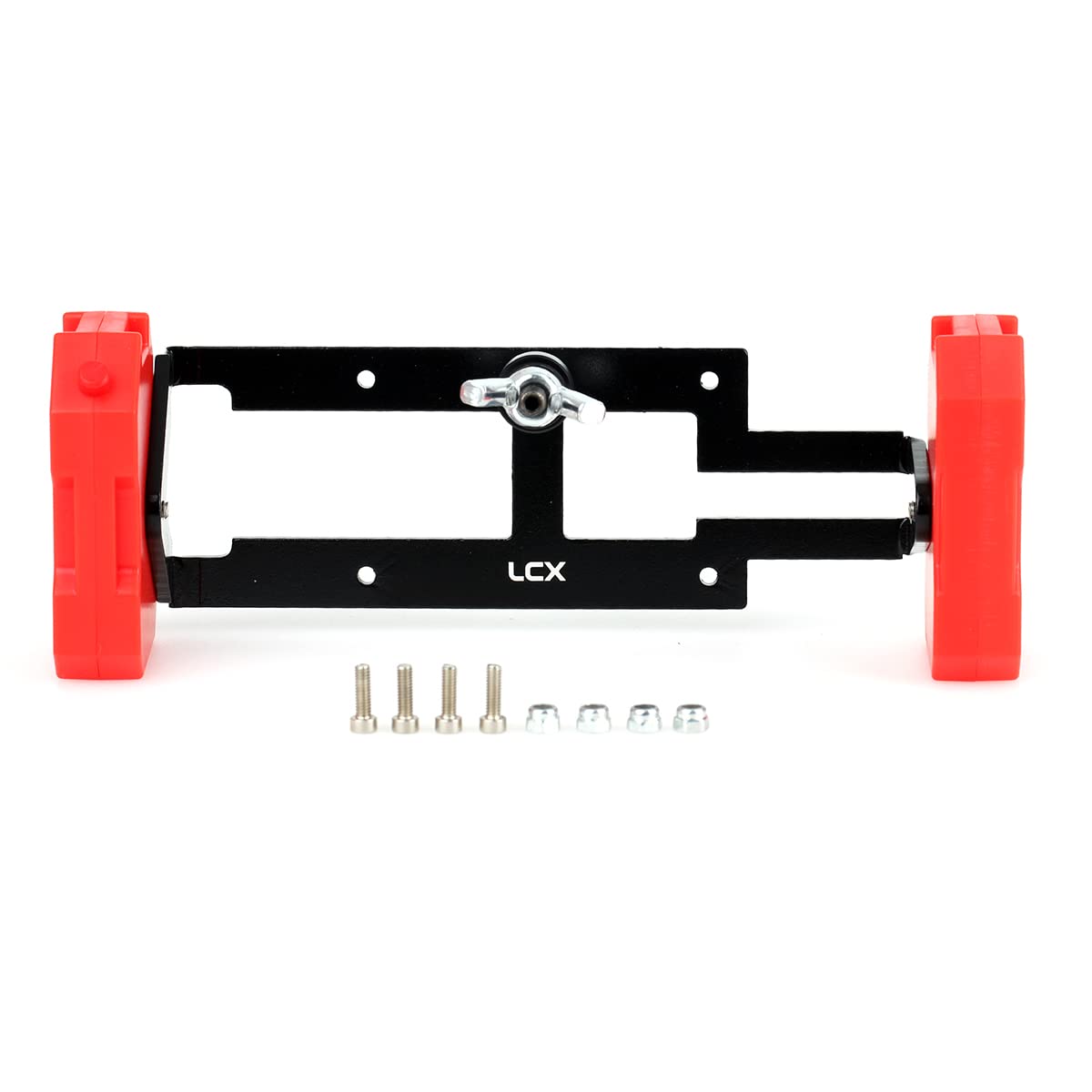 LCX Racing 1/10th RC Crawler Car DIY Spare Tire Rack Carrier with Scale Fuel Tank for Traxxas TRX4 TRX6 Axial SCX10 II SCX10 III D90 Redcat Gen7 Gen8, Upgrades Parts Accessories
