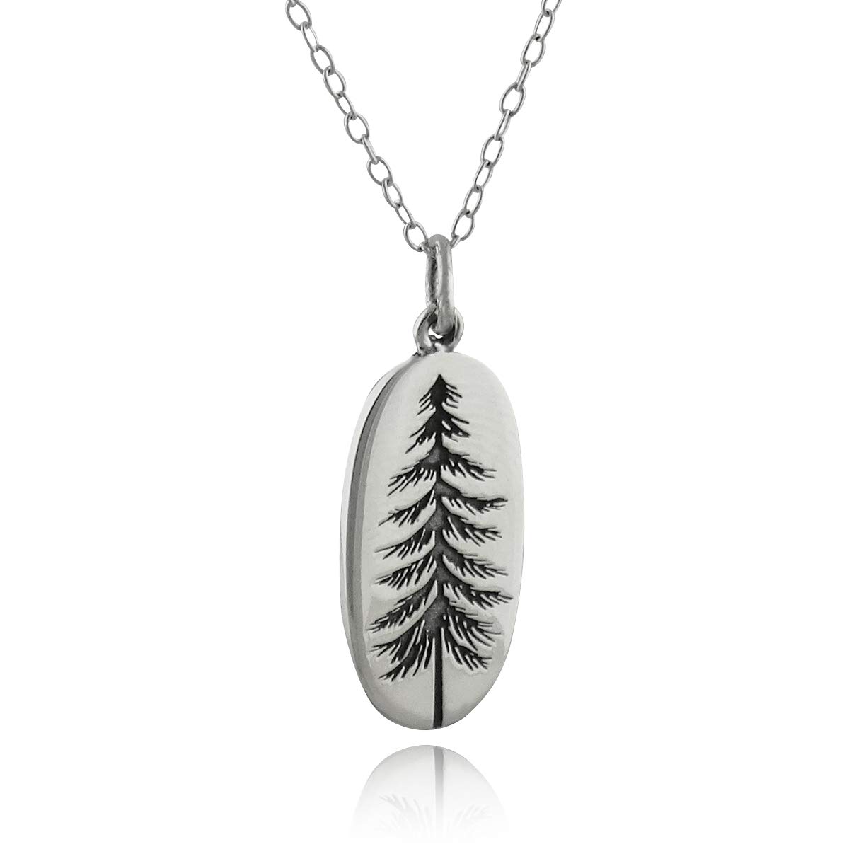 FashionJunkie4Life Tree and Leaf Pendant Necklaces, Sterling Silver