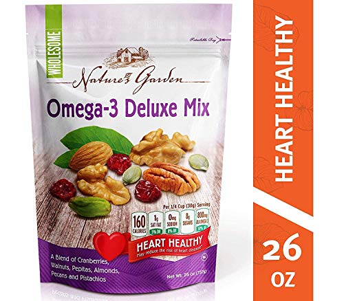 Nature's Garden Omega-3 Deluxe Nut Mix, 26 ounce (Pack of 3)