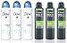 3 Bottles Dove Anti-Perspirant Deodorant Original & 3 Bottles Dove Men + Care Extra Fresh Spray Deodorant 48hr 150ML / 5.07 Oz - (Total 6 Bottle Pack)