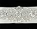 Crystal Rhinestone Braided Wedding Belt Silver Crystal Beaded Ivory Satin Bridal Sash Wedding Belt for Bride