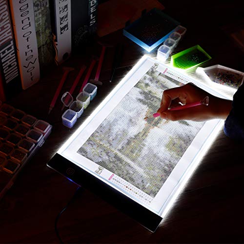Diamond Painting A4 LED Light Pad Kit,DIY Dimmable Light Brightness
