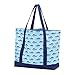Fashion Heavy Duty Canvas Tote Bag Can be Personalized (Blank, Finn (Fish Print))