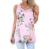ZOMUSA Clearance! Women T-Shirt, Sleeveless/Short Sleeve Casual Floral Crop Vest Tank Top Cami Blouse