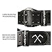 Gymreapers Leather Weightlifting Belt for Bodybuilding, Squatting, Lower Back Support & Back Pain - Real Leather, Adjustable Buckle Sizing - Men Women