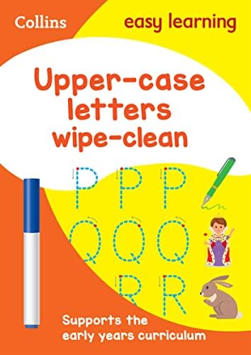 سعر Upper Case Letters Age 3-5 Wipe Clean Activity Book: Ideal for Home ...