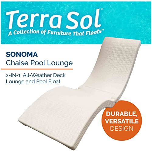 SwimWays Terra Sol Sonoma 2in1 Pool Float and Patio Chaise Lounge
