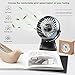 COMLIFE Rechargeable Battery Operated Clip on Desk Fan with Aroma Diffuser Function and 4 Speeds, Portable Battery or USB Powered Aroma Fan for Baby Stroller, Bedroom, Office, Car, Gym or Travel