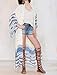 Bestyou® Women's Hobo Printed Chiffon Cover Up Kimono Cardigan Maxi Beach Dress, Geo Printed 1, (Size: Free Size Fits US Size XS-L)