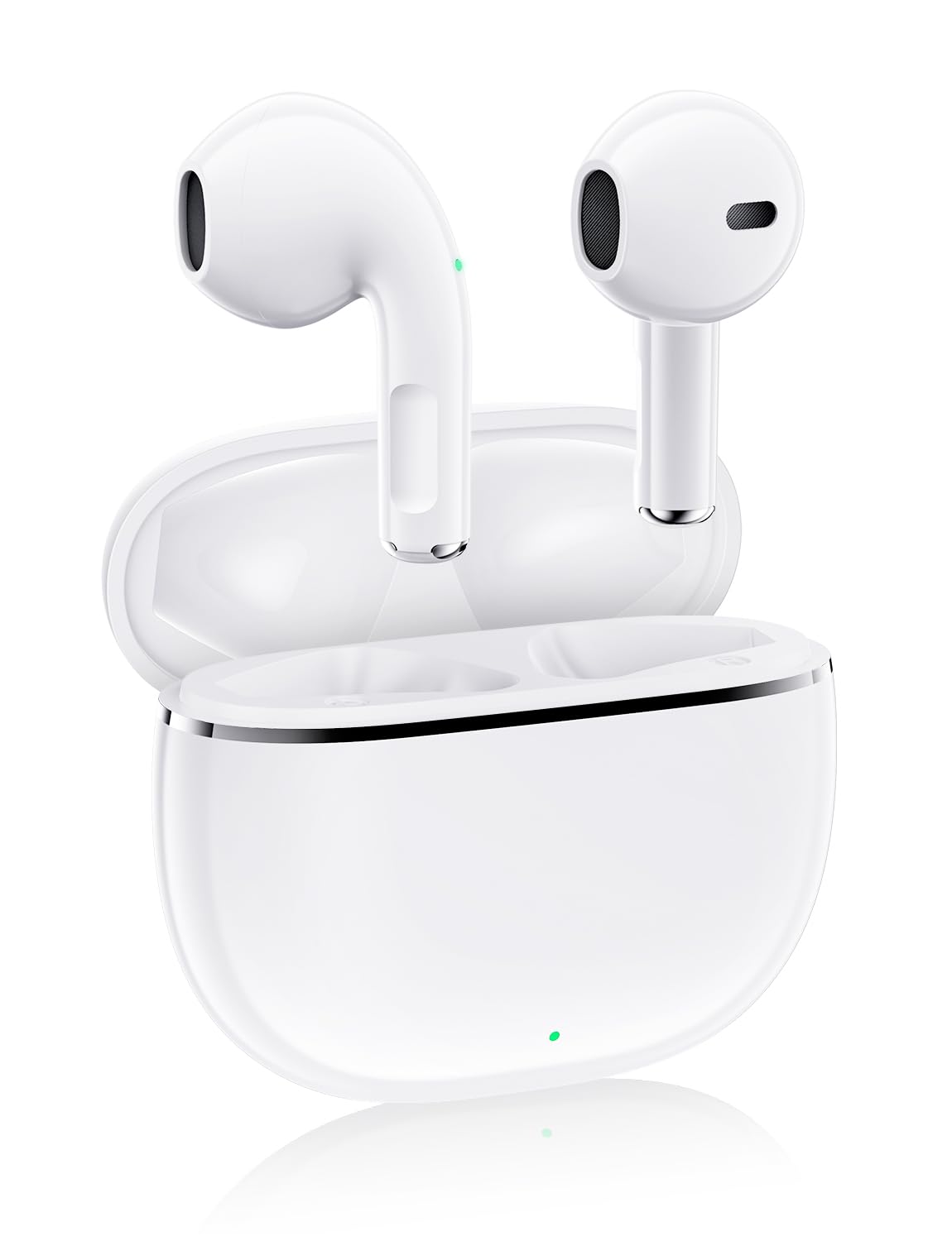 ワイヤレスイヤホン イヤホン Bluetooth「2025年新昇格モデル」 Bluetooth5.4技術 Type‐C急速充電 最大40時間再生 ハンズフリー通話可能 AAC/SBC ENCノイズキャンセリング 自動ペアリング マイク付き タッチ操作 軽量/小型 iPhone/Android適用 ビジネス/ZOOM/WEB会議/通勤/通学/スポーツ プレゼント商品画像