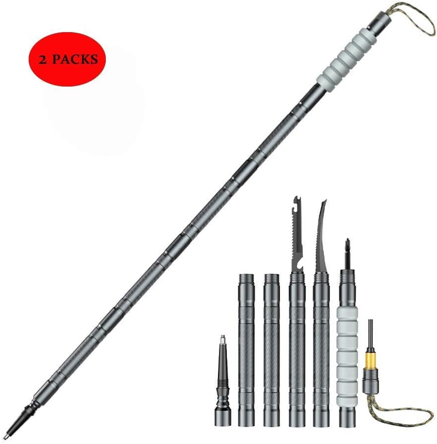 Trekking Poles Collapsible Lightweight Walking Hiking Sticks Quick Lock （2 Pack）
