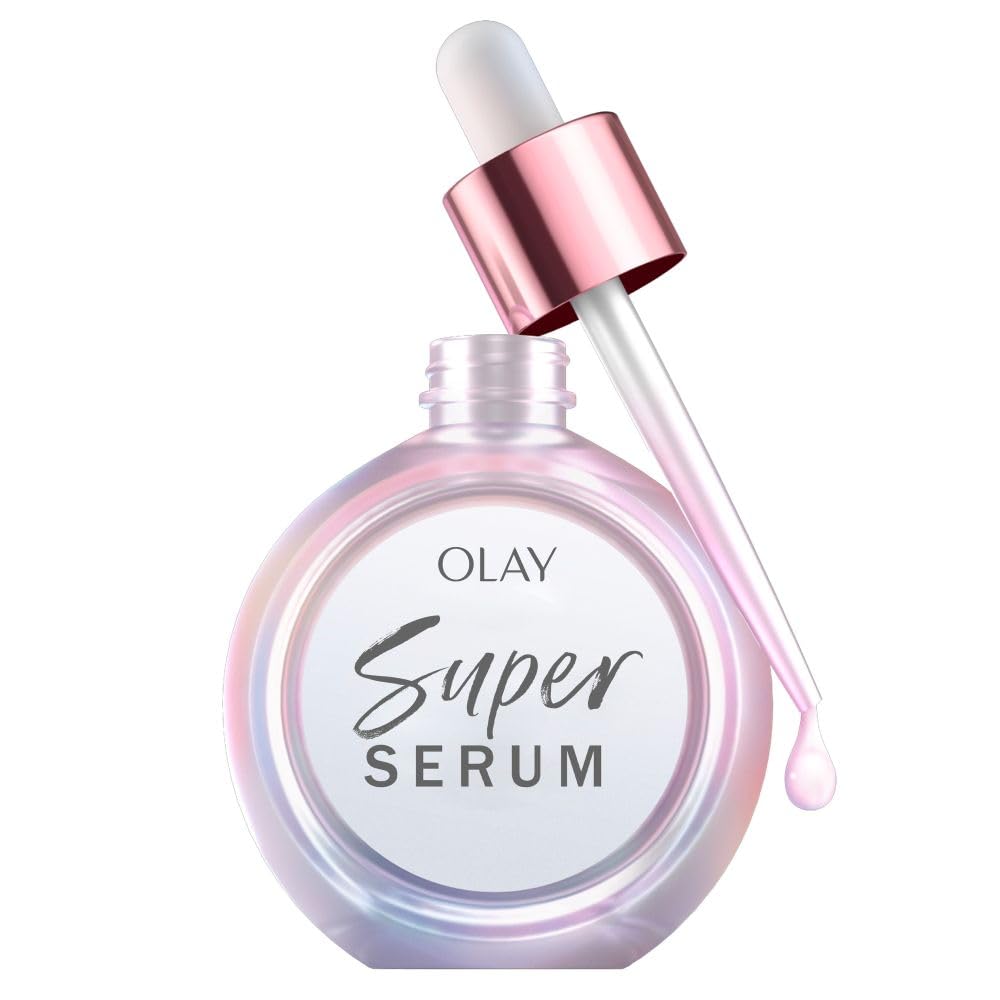 Olay Super Serum, Hydrating Face Serum with Vitamin C, Niacinamide, Collagen Peptide, Anti-Ageing & Brightening Skincare for a Youthful Glow, 30ml