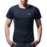 AlpsEagle Men's Moisture Wicking Athletic T Shirts Antibacterial Technical Shirt