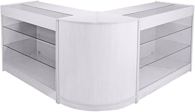 Monster Shop Retail Display Cabinet Set - White Melamine MDF Showcase