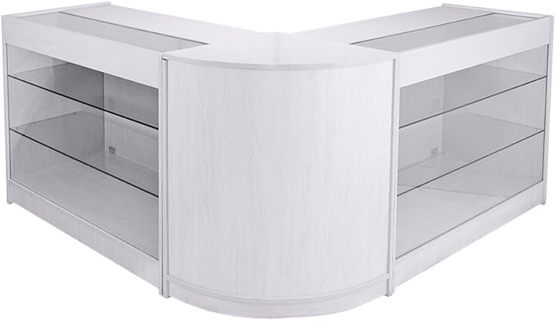 Monster Shop Retail Display Cabinet Set - White Melamine MDF Showcase