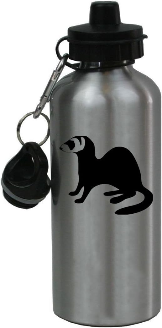 Personalized Custom Ferret Aluminum Silver Finish 20 Ounce
