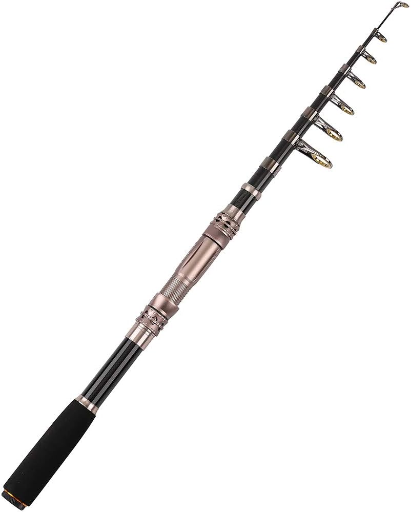 SKYSPER Telescopic Fishing Rod Portable Carbon Fiber Fishing Pole Saltwater Freshwater Travel Retractable Spinning Fishing Rod