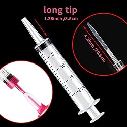 4 Pack 20mL Syringes for Lip Gloss Making Supplies