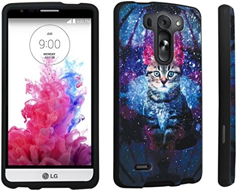 DuroCase ® LG G3 Vigor D725 / LG G3 Vigor LS885 / LG G3 Mini / LG G3 Beat / LG G3 S D722 Hard Case Black - (Space Cat)