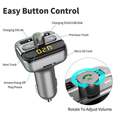 Bluetooth-FM-Transmitter-for-Car-TOMPOL-Bluetooth-Car-Adapter-with-Dual-USB-Port-and-Hands-free-Calling-for-iPhone-Samsung-Smartphone