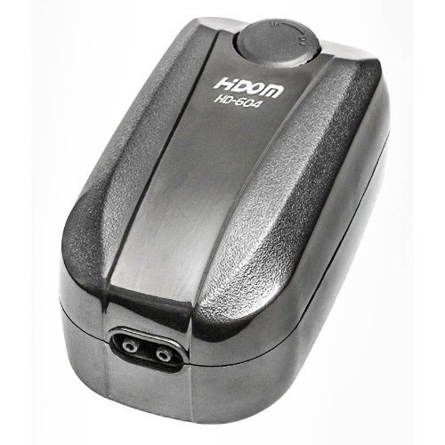 Hidom High Efficiency Quiet Adjustable Multi-Speed Twin Outlet Aquarium Air Pump - 4.5w 5.4 LPM