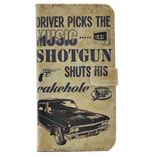 iphone 6S Case - Unique Supernatural Quotes Pattern Slim Wallet Card Flip Stand PU Leather Pouch Case Cover For Apple iphone 6 6S New Arrival - Cool as Great Gift