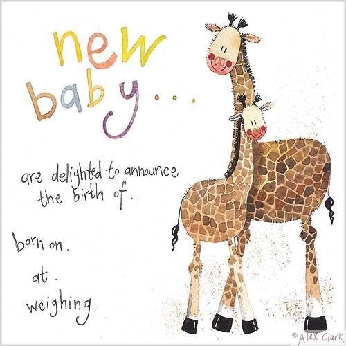 Girl birth announcement template