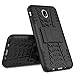 Galaxy J7 Pro J730G Case,Mama Mouth Shockproof Heavy Duty Combo Hybrid Rugged Dual Layer Grip Cover with Kickstand for Samsung Galaxy J7 Pro J730G 2017(with 4 in 1 Packaged),Black