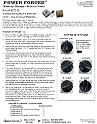 Battery Charger Switch - 5 Position Replacement