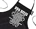 Bang Tidy Clothing Funny BBQ Apron Novelty Aprons Cooking Gifts for Men 100% Cotton 2 Pockets - BBQ Rules