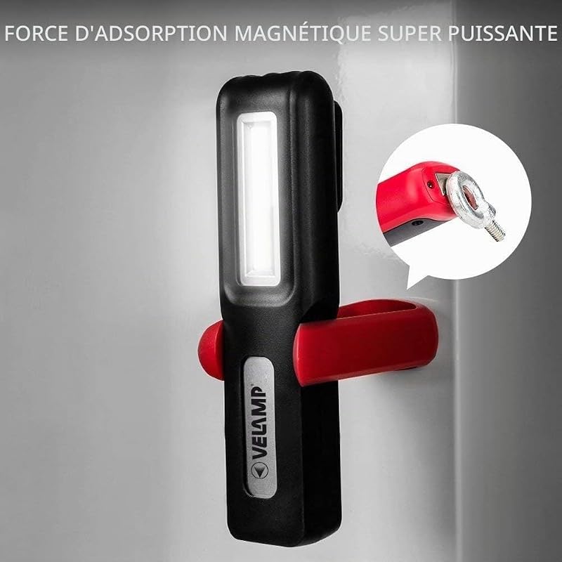 DAVY Lampe torche rechargeable Rouge