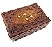 New Age Floral Design Handcrafted Wooden Box