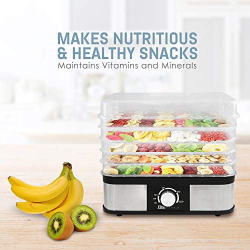 Elite Platinum EFD-1159 Multi-Tier Electric Snack Maker Food Dehydrator Food Preserver Machine