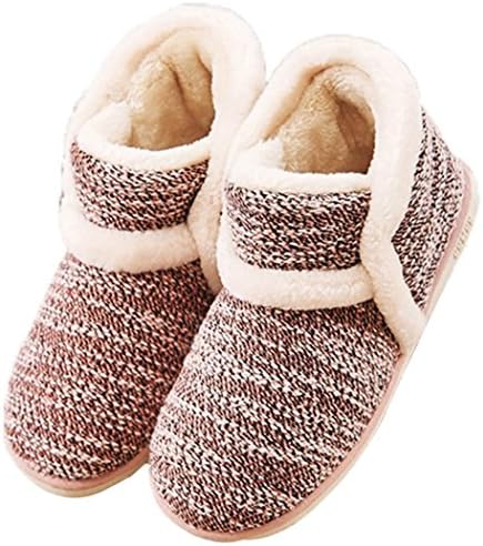 MiYang Winter Vintage Arctic Solid Indoor Boot Slippers