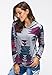 FanShou Women Plus Size Long Sleeve Hoodie Printed Hooded Sweatshirt Pullover 12