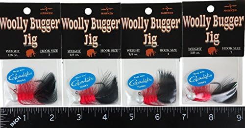 Four Pack Aerojig Steelhead Jig (#04 Wooly Bugger)