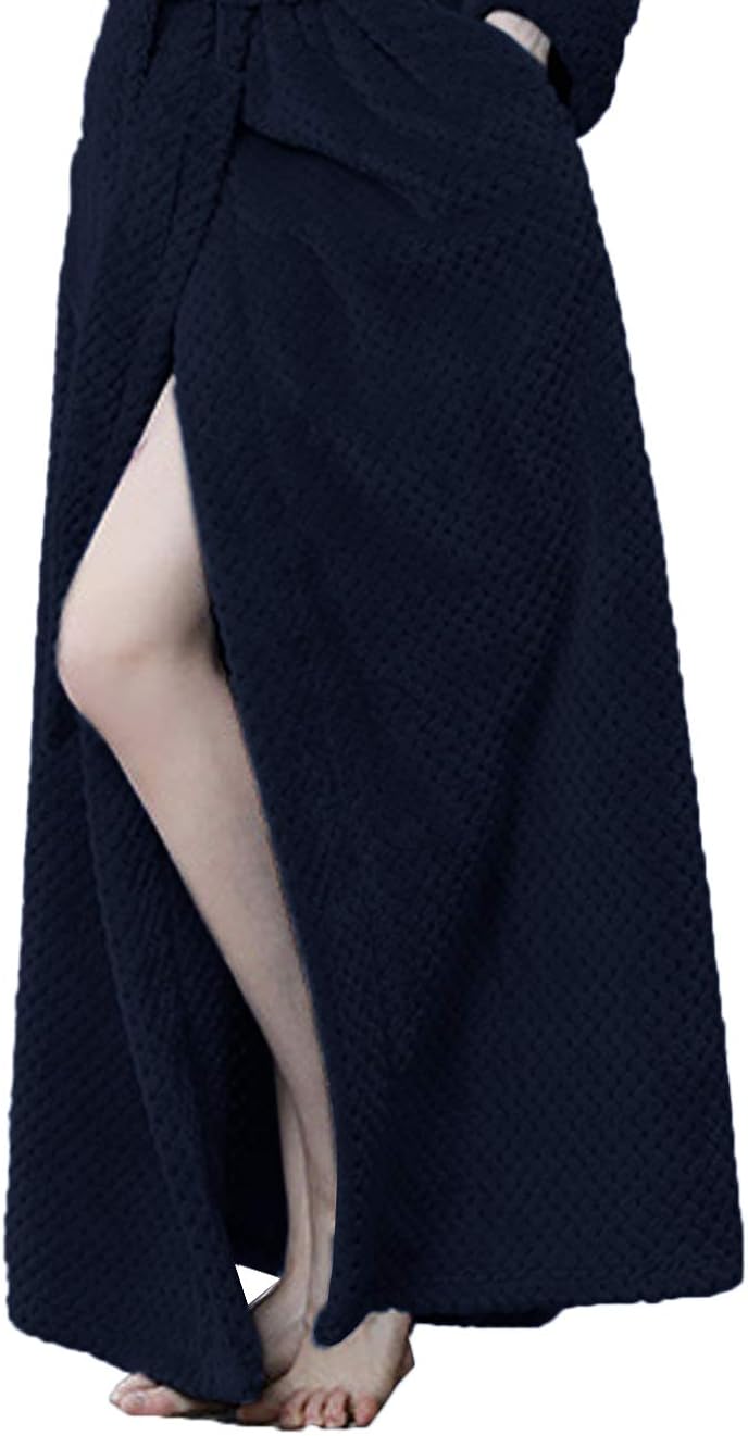 DSNOW Peignoir de Bain en éponge Extra-Long pour Femme 100 ...