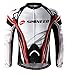 sponeed Men's Bicycle Shirts Long Sleeve Biker Jerseys Full Zipper Winter Cycling Gear Breathable