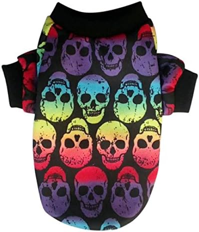 Puppy Clothes,2017 New Hot Sale Pet Puppy Small Dog Cat Pet Clothes Skull Apparel T-shirt Clothes by Neartime (XS, Mulitcolor)