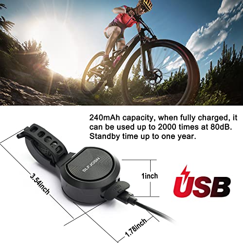 SLFJOSN Super Electric Bike Horn，Adjustable 80130dB Bicycle Electric