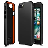 iPhone 8 7 6s 6 Case, Maxboost [SnapPro Series] Apple iPhone 7 Cover with GXD Impact Gel Cushion [Matte Black] Premium Shock-Absorption Protection Frame Enhanced Soft Touch Coating Protective Case