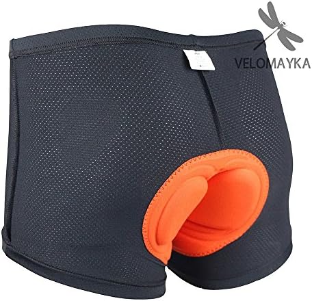 Velomayka Men Bicycle Cycling Comfortable Underwear Gel 3D Padded Bike Short Pants(L)