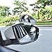 YASOKO 360 degree adjustable Wide Angle Side Rear Mirrors blind spot Snap way rear view mirror universal (Right, Silver)