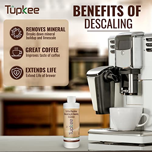 Coffee Machine Descaling Solution Made in the USA 2 Uses Per Bottle